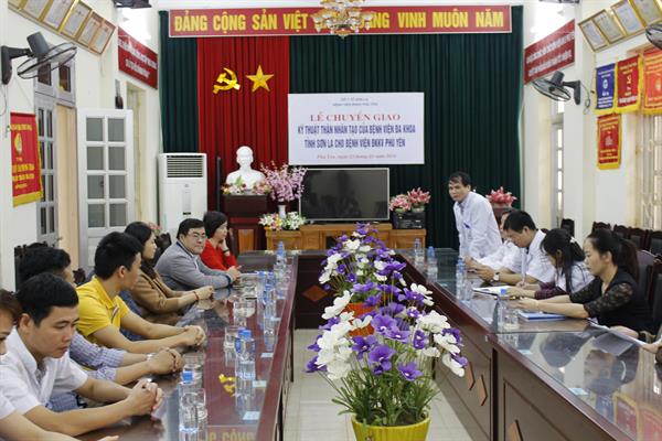 Lễ Chuyển Giao Kỹ Thuật Thận Nhân Tạo Của Bệnh Viện Đa khoa Tỉnh Cho Bệnh Viện ĐKKV Phù Yên